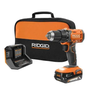 Open Box - RIDGID 18V Cordless 1/2 in. Drill/Driver Kit with (1) 2.0 Ah Battery and Charger