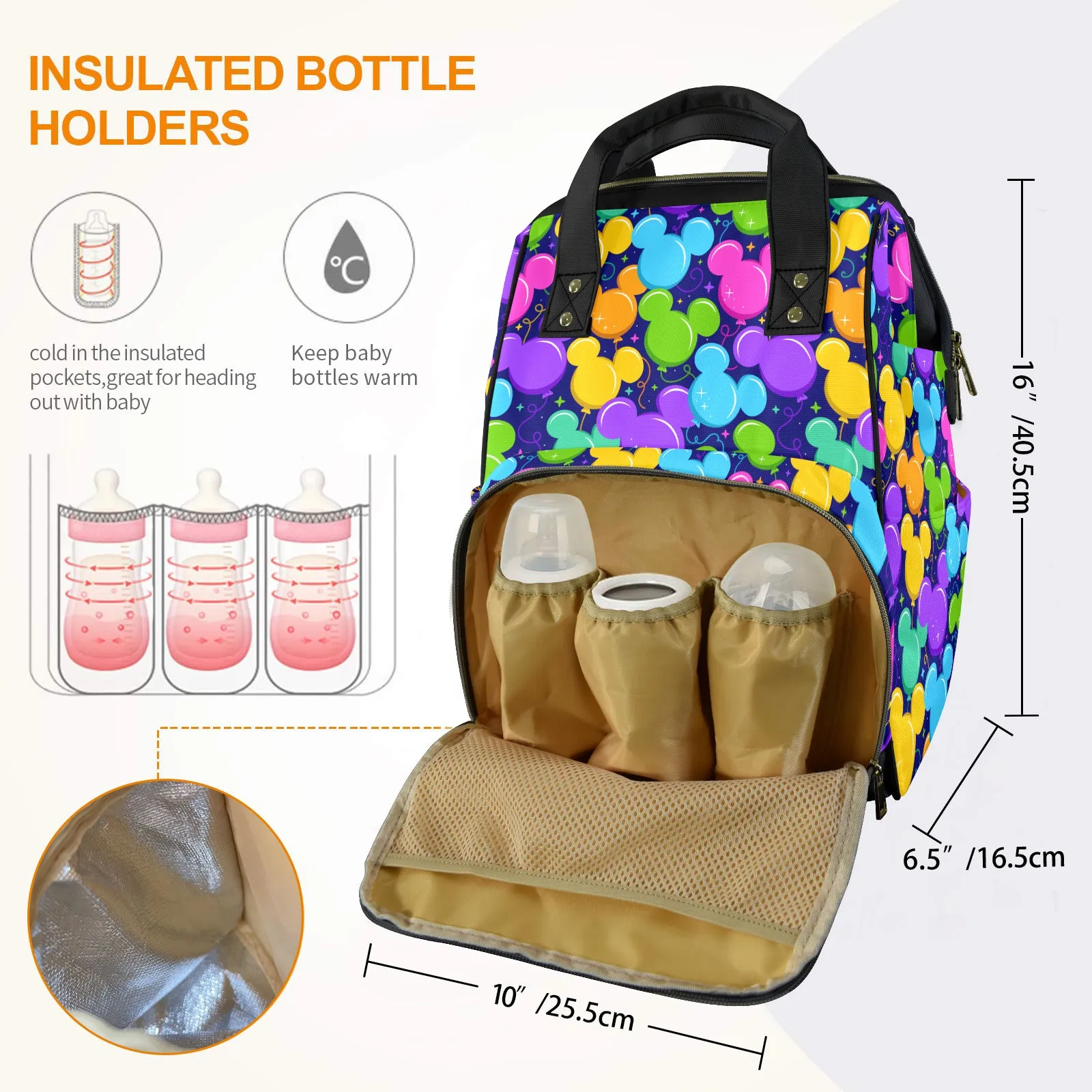 Park Balloons Multi-Function Diaper Bag