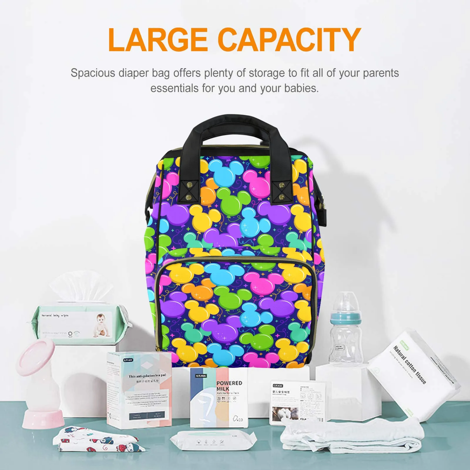 Park Balloons Multi-Function Diaper Bag