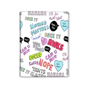 Passport Cover Travel Wallet Holder -Teen Talk