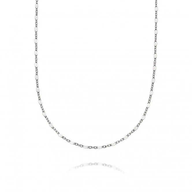 Peachy Chain Sterling Silver Necklace RN08_SLV