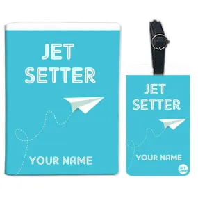 Personalized Passport Cover Luggage Tag Set - Jet Setter