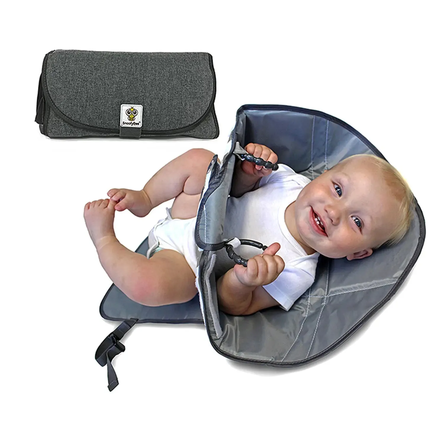 Playtime Changing Pad™ Turn Changing Time Into Playtime - Heather Gray