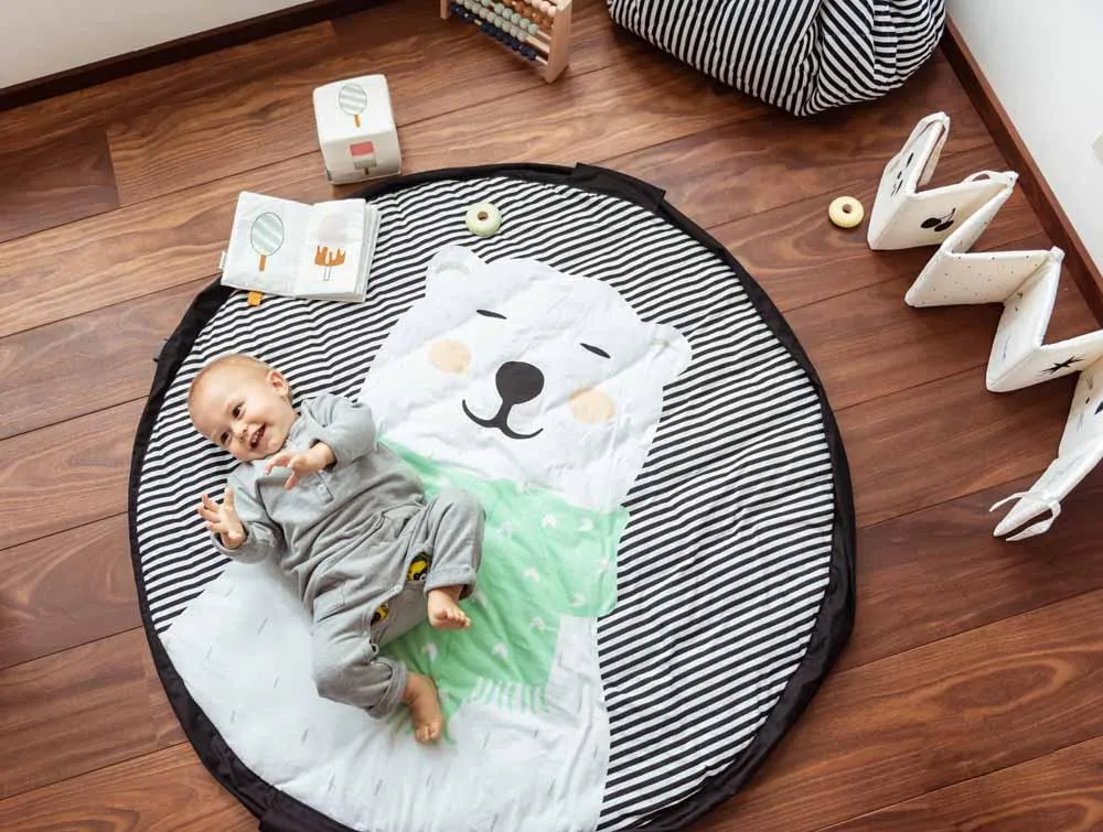 Polar bear baby playmat - bag