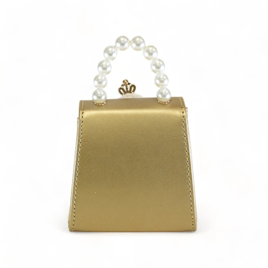 Princess Bear Leather Purse - Gold