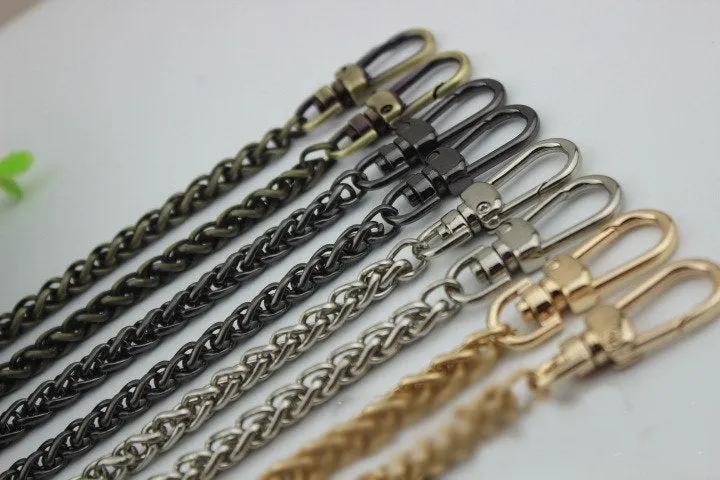 Purse Chain Bag Hardware Metal Crossbody Gold Silver Gunmetal Bronze Brass Vintage Strap Handle Handbag Curb Clutch Making Metal 120cm 4ft