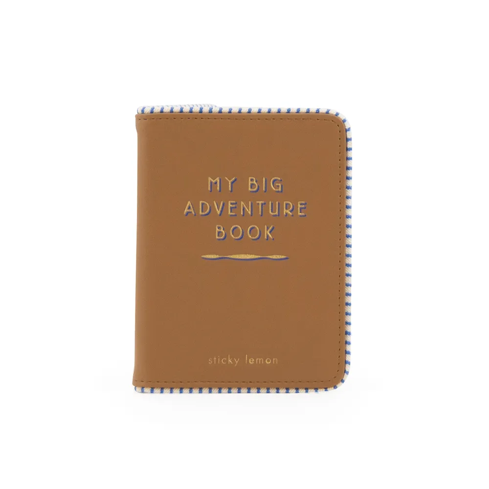 "My Big Adventure Book" Passport Holder - Sugar Brown