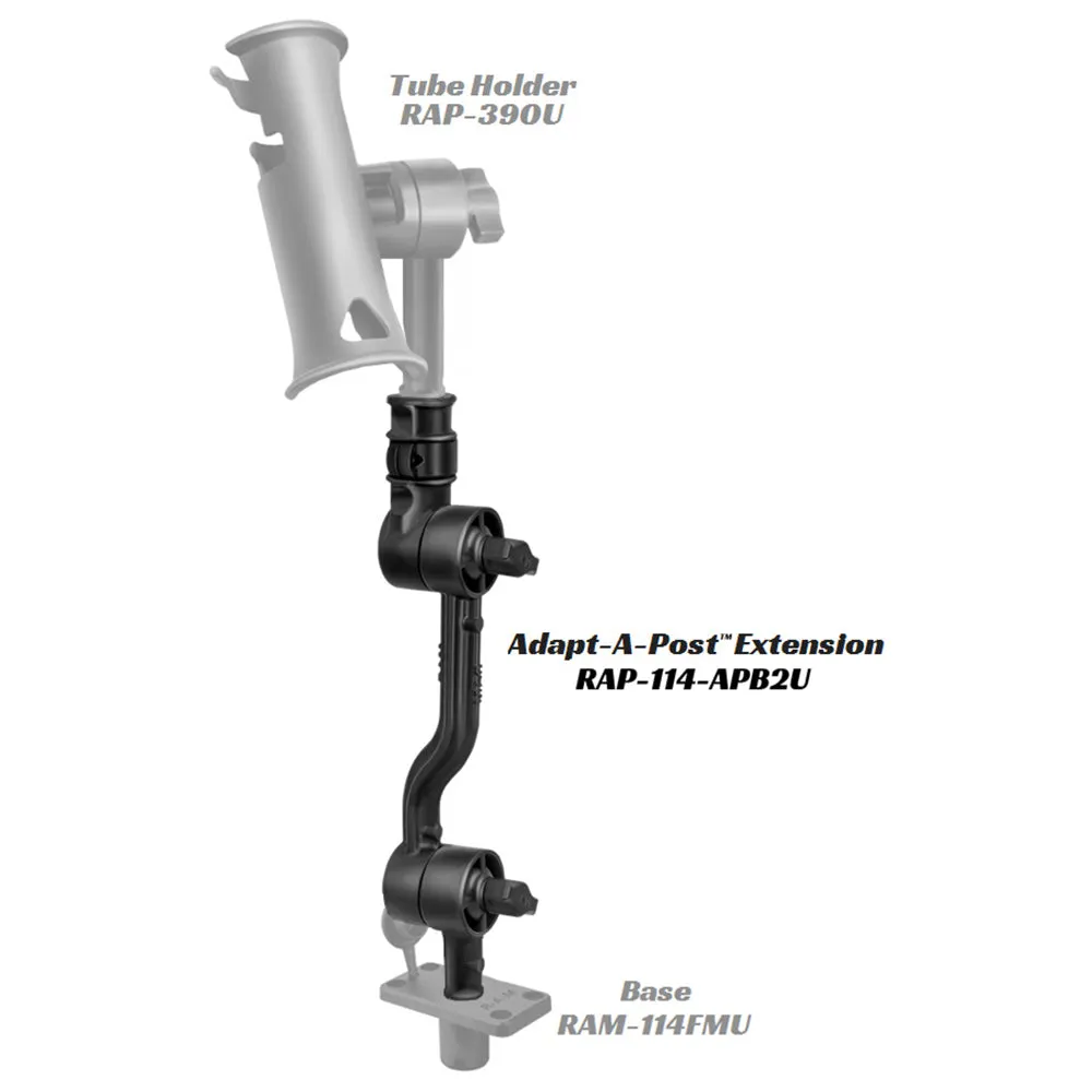 RAM Mount Adjustable Adapt-a-Post 13.5" Extension Arm [RAP-114-APB2U]