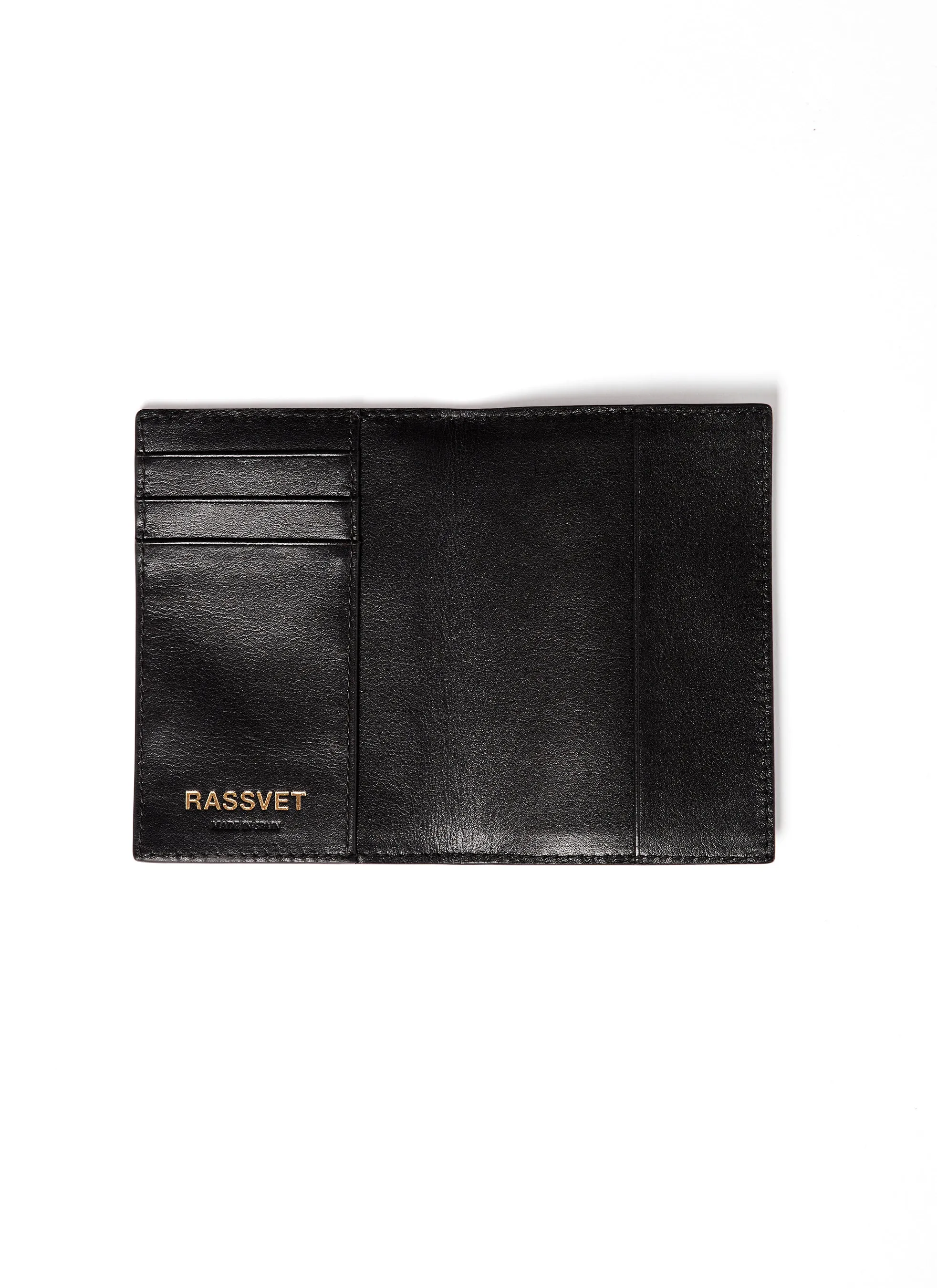 Rassvet Logo Passport Holder Leather