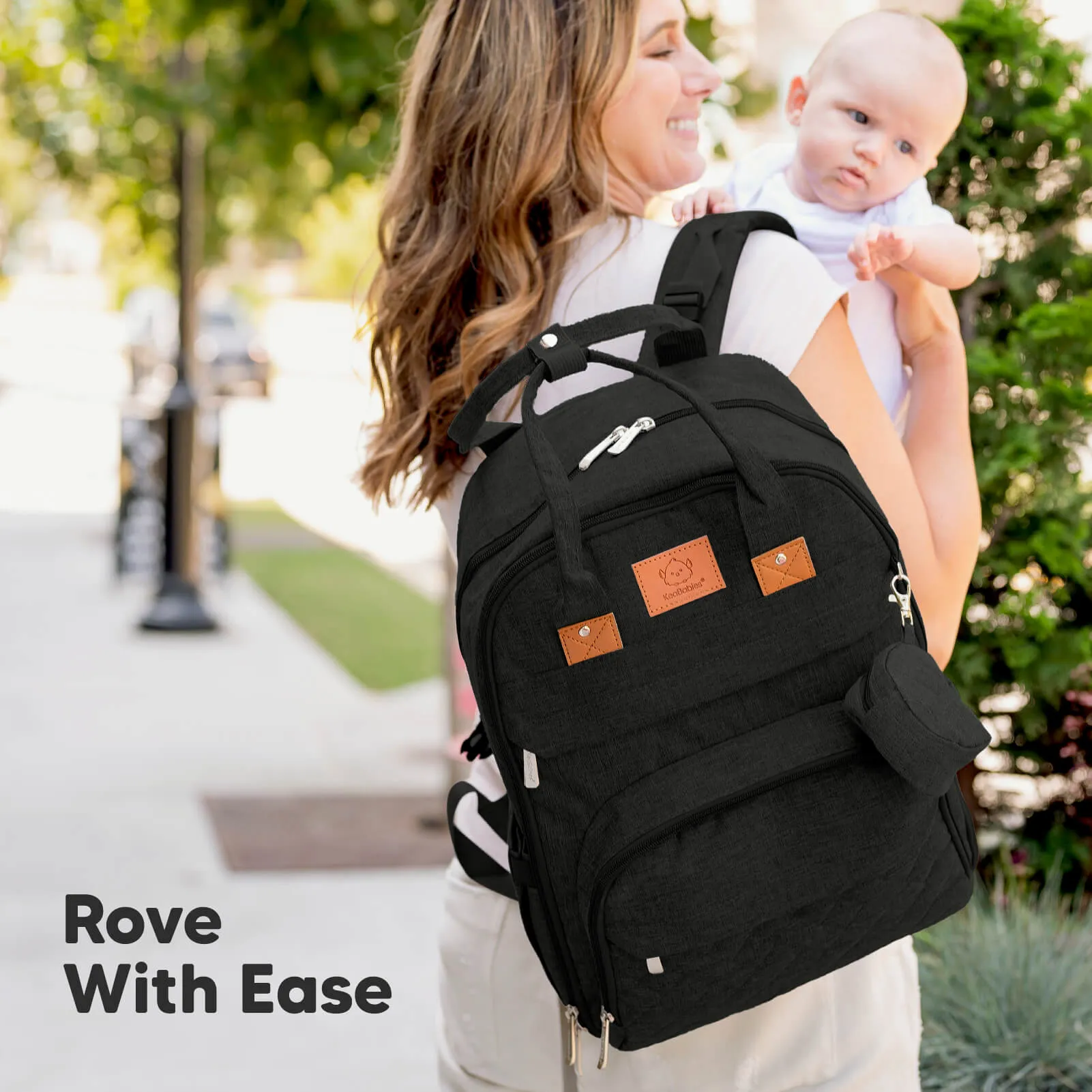 Rove Diaper Bag (Trendy Black)