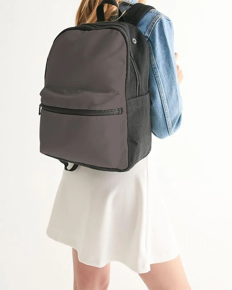 Shaded Pastel Brown Canvas Backpack | C60M60Y60K30