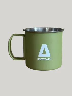 Snowears Green Outdoor Metal Mug Cups