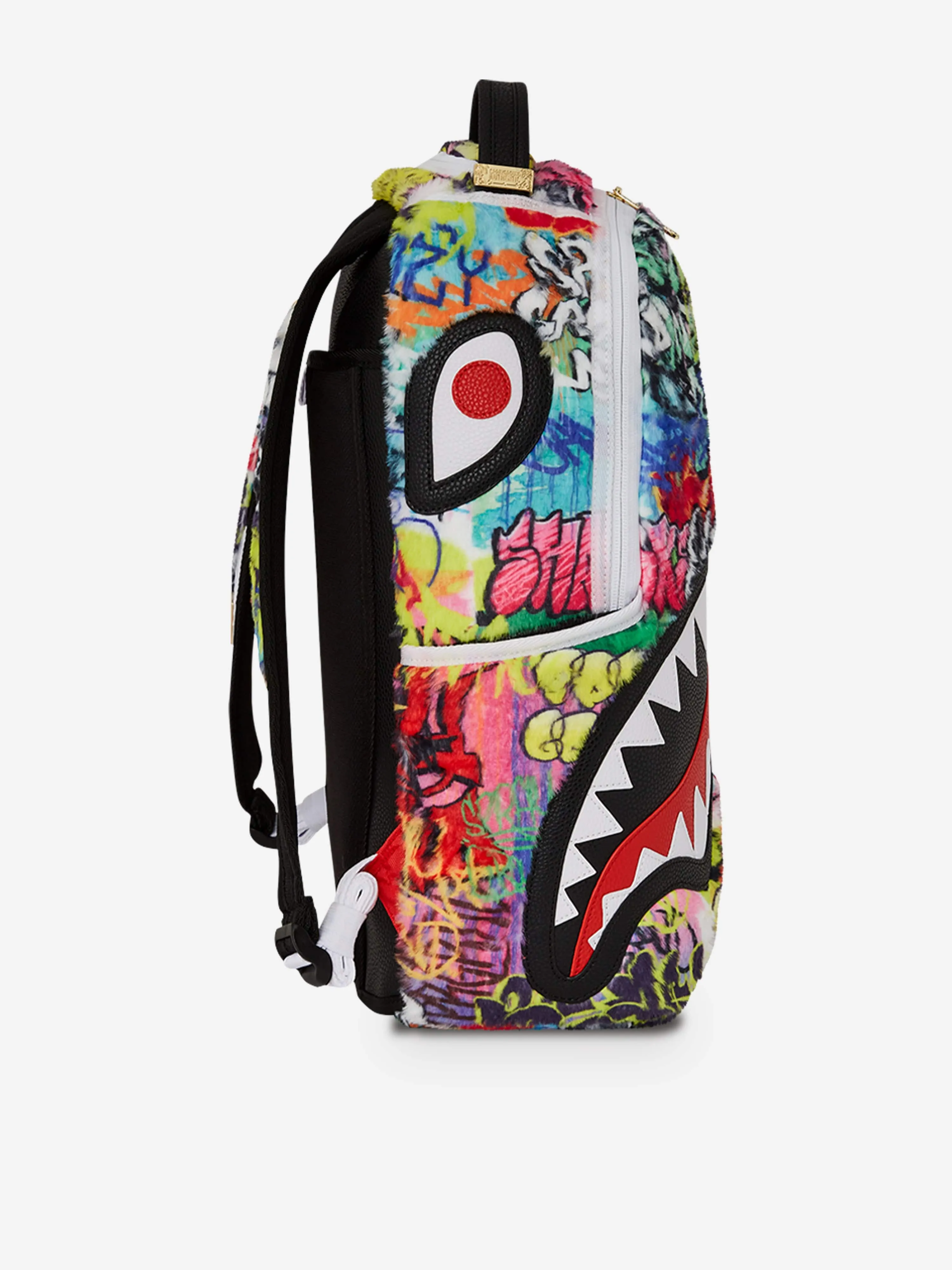 Sprayground Kids Graffiti Fur DLXSF Backpack in Multicolour (45.72 cm)