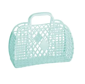 Sun Jellies Small Retro Basket Mint