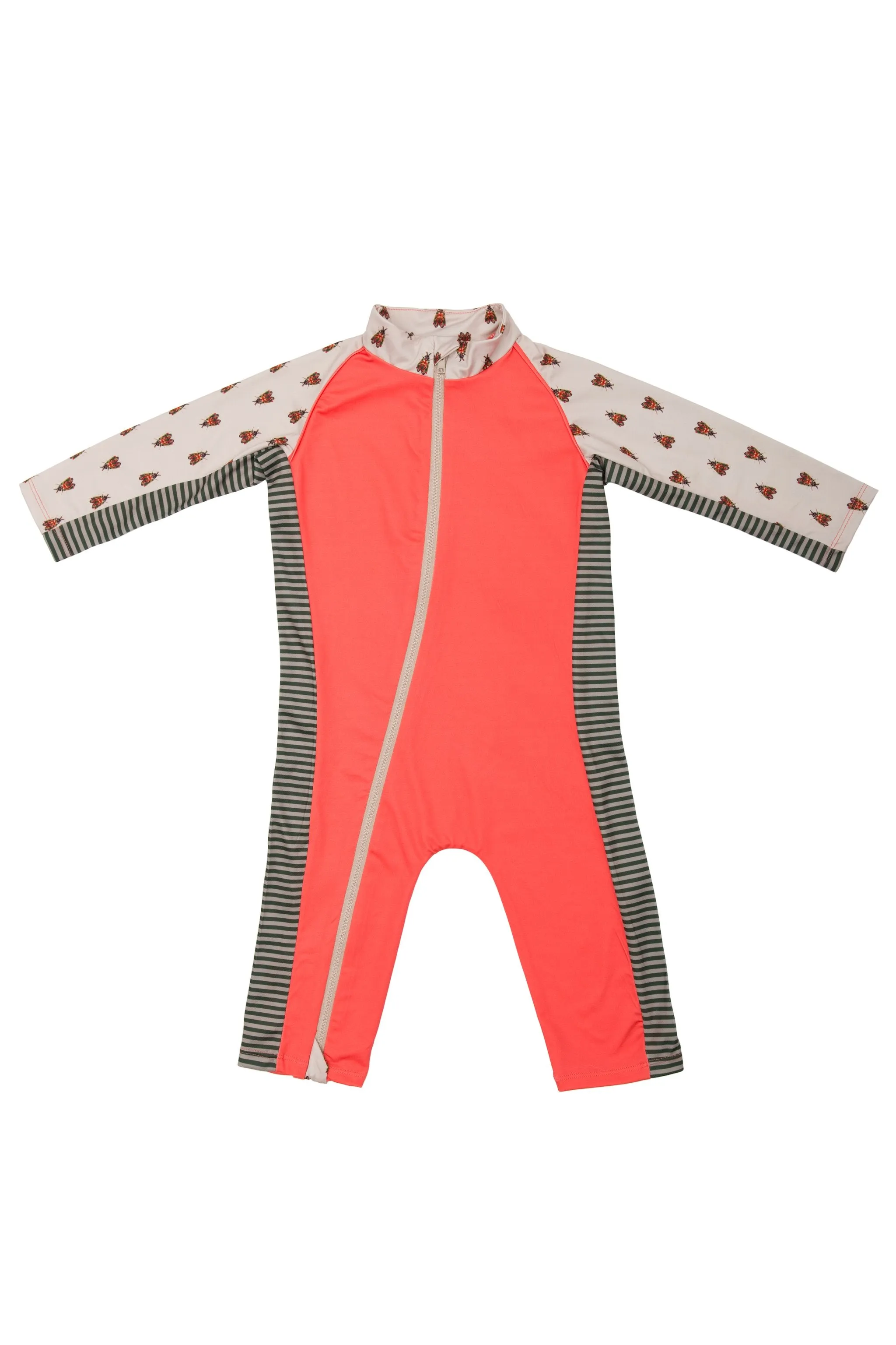 Sun Suit - Forest Trail - Coral