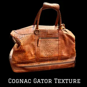 TEXAS WEEKENDER DUFFLE & BOOT BAG - GATOR TEXTURE-REPUBLIC BOOT CO