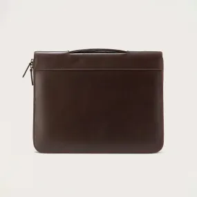 The Eclectic Vintage Brown Leather Folio Organizer