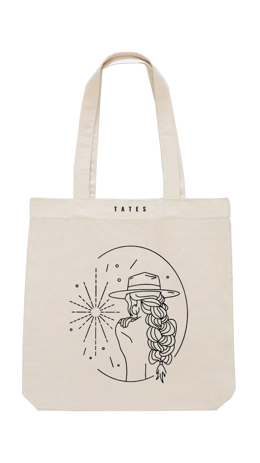 Tote bag mit "Free spirit" Motiv