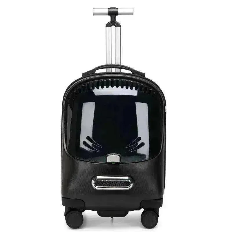 Transparent Breathable Portable Bag Expandable Trolley Backpack