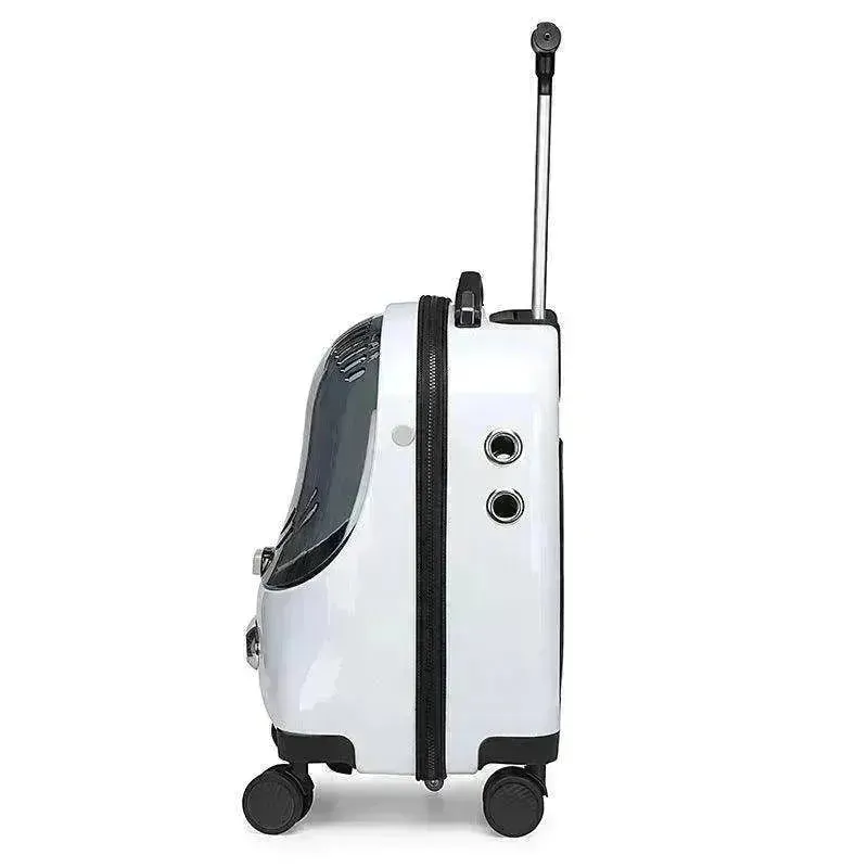 Transparent Breathable Portable Bag Expandable Trolley Backpack