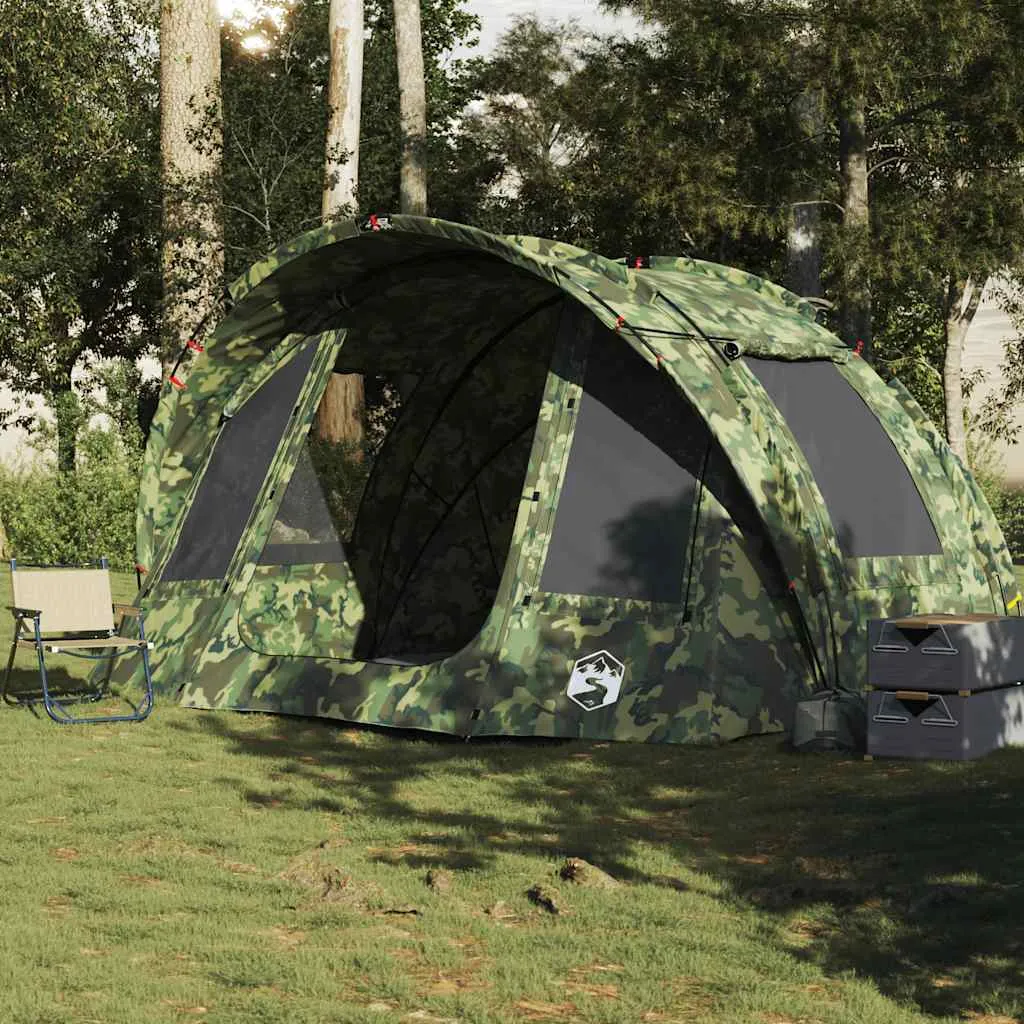 vidaXL Fishing Tent 2-Person Camouflage Waterproof