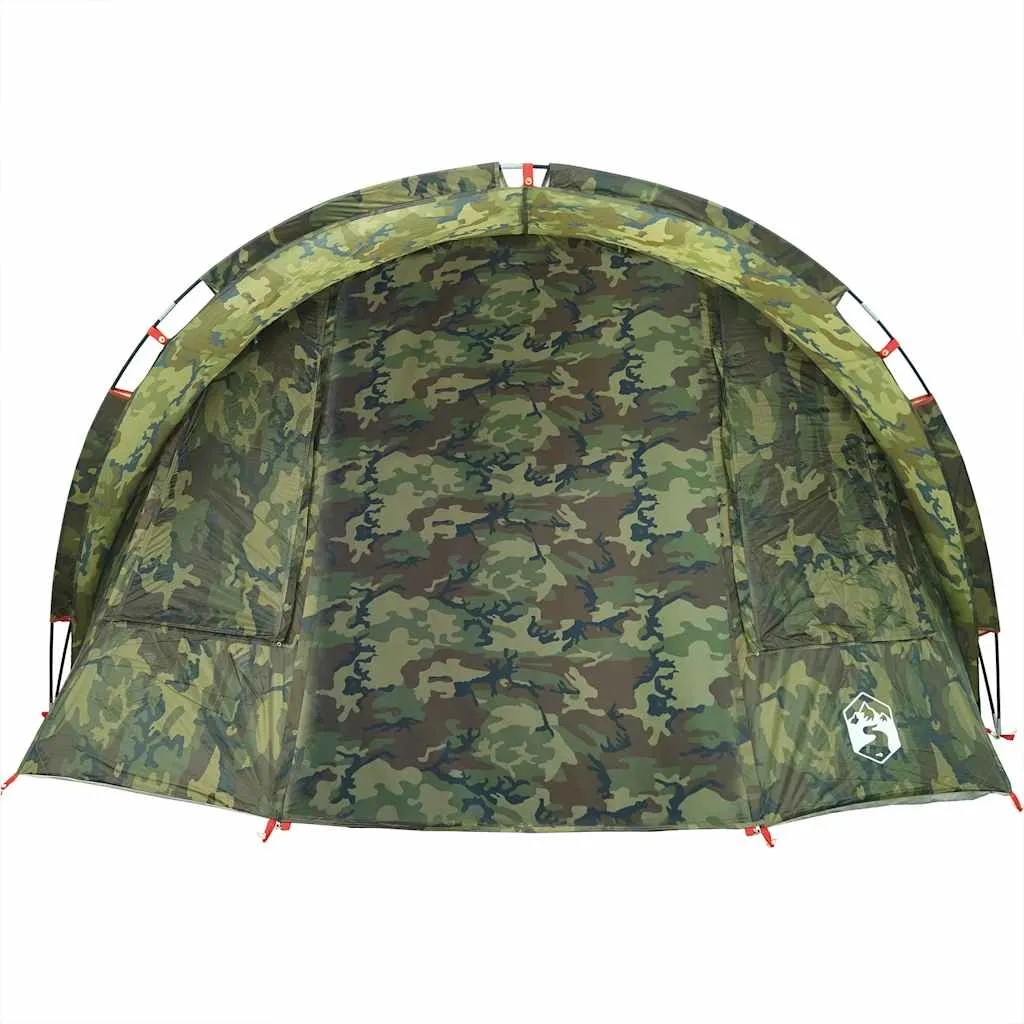 vidaXL Fishing Tent 2-Person Camouflage Waterproof