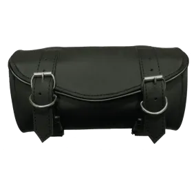 VS104H Vance Leather 2 Strap Plain Hard Shell Tool Bag with V-Shaped Flap