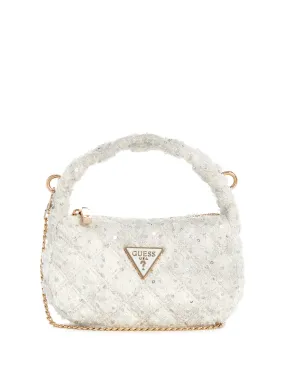 White Rianee Mini Hobo Bag