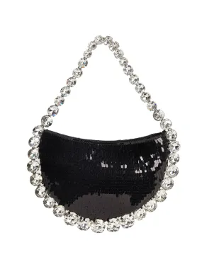 Women¡¯s Sparkling Rhinestone Shoulder Bag with PU Material