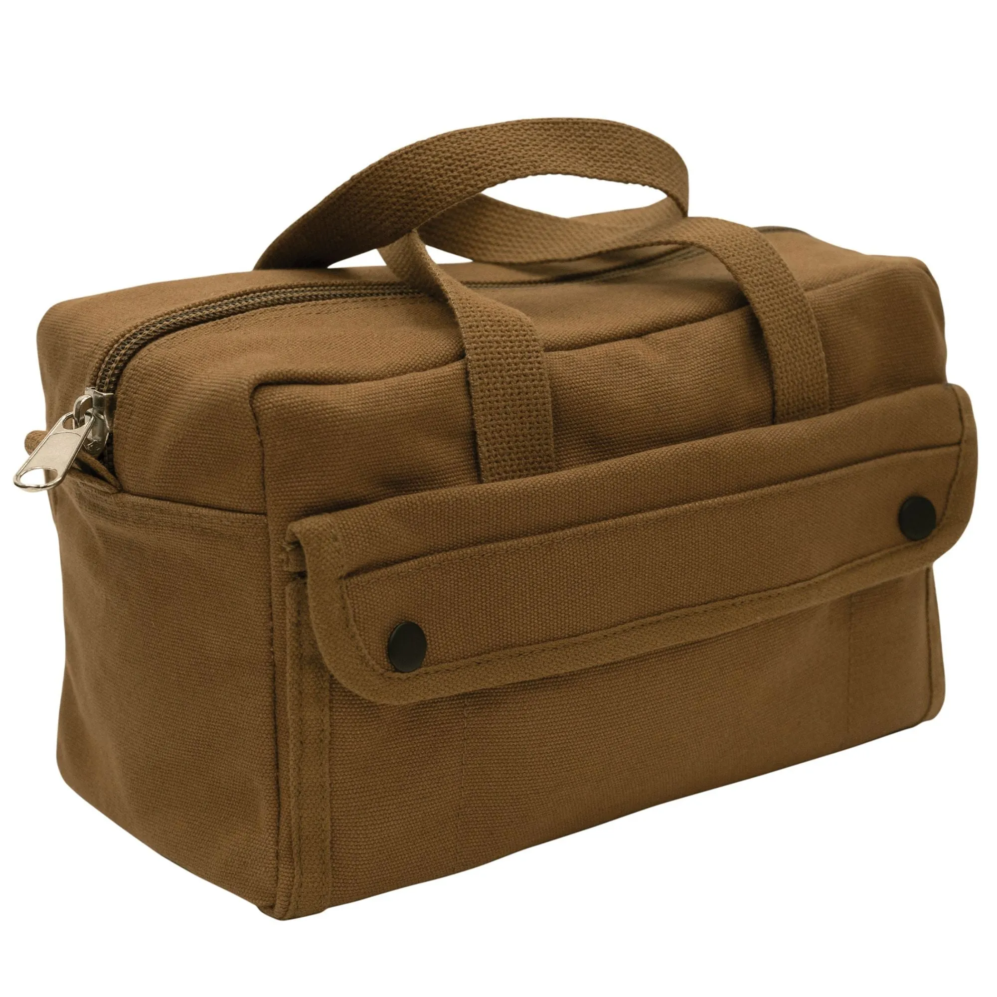 Work Brown Heavy Duty Cotton Canvas Mechanic Tools Bag Rugged GI Style