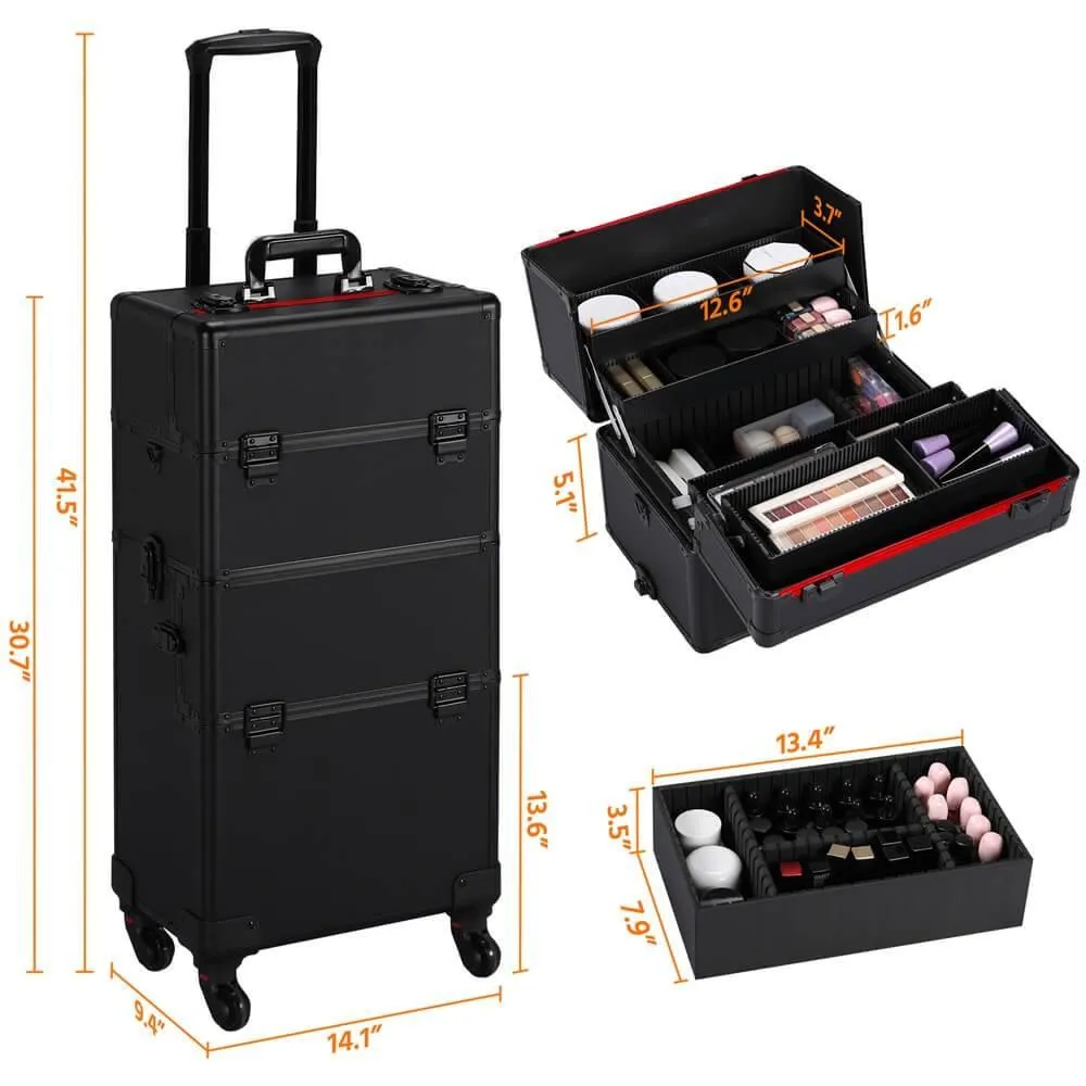 Yaheetech Makeup Case 3-In-1